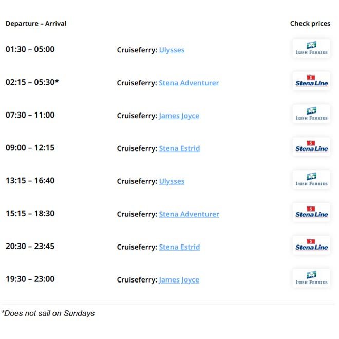 Holyhead Dublin Timetable Departures And Arrival Times holyhead-dublin-timetable-departures-and-arrival-times