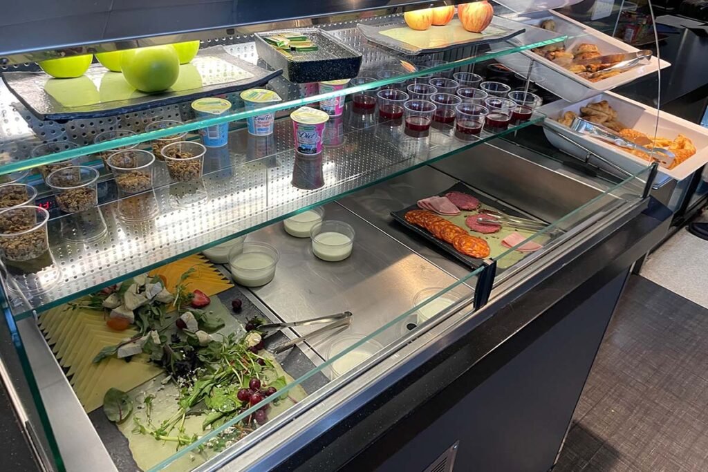 Snack counter on ferry lounge