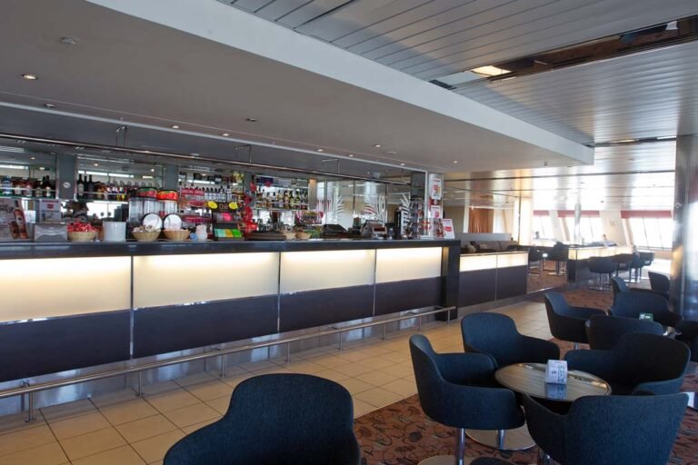 Passenger lounge and bar onboard